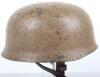 Luftwaffe Tropical Camouflaged Paratroopers Steel Helmet - 4