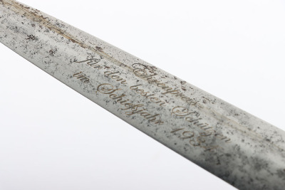 Third Reich SA (Sturmabteilung) Dagger with Shooting Prize Dedication by August Bickel - 12