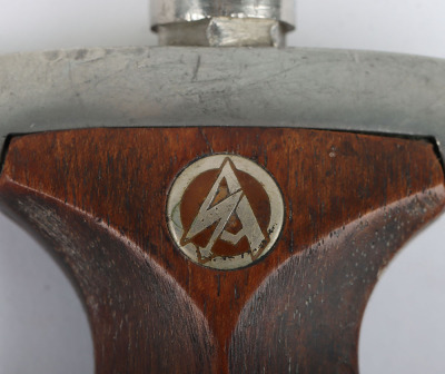 Third Reich SA (Sturmabteilung) Dagger with Shooting Prize Dedication by August Bickel - 17