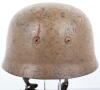 Luftwaffe Tropical Camouflaged Paratroopers Steel Helmet - 5