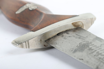Third Reich SA (Sturmabteilung) Dagger with Shooting Prize Dedication by August Bickel - 30