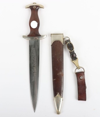 Third Reich SA (Sturmabteilung) Dagger with Name of Original Owner Etched to Blade, by Ed Wusthof, Solingen