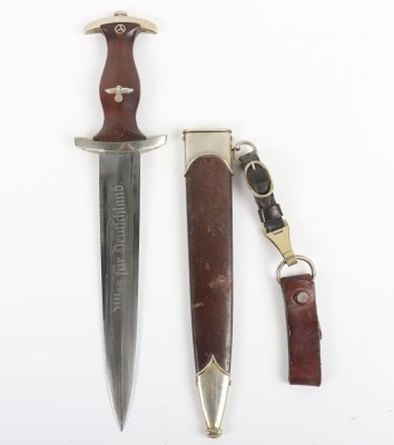 Third Reich SA (Sturmabteilung) Dagger with Name of Original Owner Etched to Blade, by Ed Wusthof, Solingen - 2