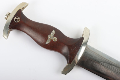 Third Reich SA (Sturmabteilung) Dagger with Name of Original Owner Etched to Blade, by Ed Wusthof, Solingen - 13