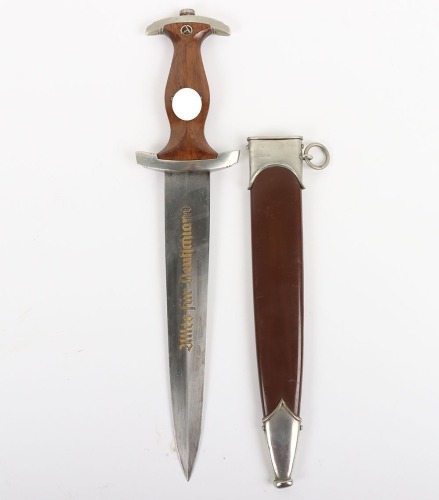 Third Reich SA (Sturmabteilung) Dagger by Carl Eickhorn, Solingen with Gilded Motto and Makers Trademark