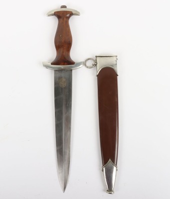Third Reich SA (Sturmabteilung) Dagger by Carl Eickhorn, Solingen with Gilded Motto and Makers Trademark - 3