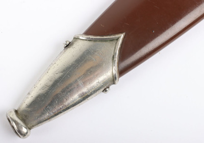 Third Reich SA (Sturmabteilung) Dagger by Carl Eickhorn, Solingen with Gilded Motto and Makers Trademark - 5