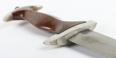 Third Reich SA (Sturmabteilung) Dagger by Carl Eickhorn, Solingen with Gilded Motto and Makers Trademark - 12