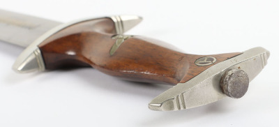 Third Reich SA (Sturmabteilung) Dagger by Carl Eickhorn, Solingen with Gilded Motto and Makers Trademark - 13