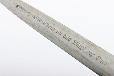 Third Reich Erased Rohm Inscription SA (Sturmabteilung) Dagger by EP&S with Replaced Dedication to Reverse - 11