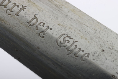 Third Reich Erased Rohm Inscription SA (Sturmabteilung) Dagger by EP&S with Replaced Dedication to Reverse - 24