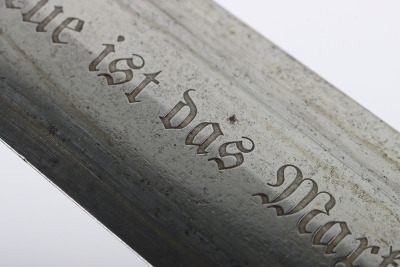 Third Reich Erased Rohm Inscription SA (Sturmabteilung) Dagger by EP&S with Replaced Dedication to Reverse - 25