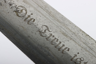 Third Reich Erased Rohm Inscription SA (Sturmabteilung) Dagger by EP&S with Replaced Dedication to Reverse - 26