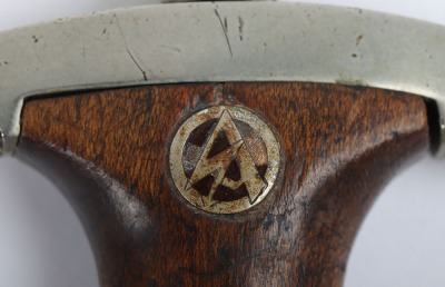 Third Reich Erased Rohm Inscription SA (Sturmabteilung) Dagger by EP&S with Replaced Dedication to Reverse - 32