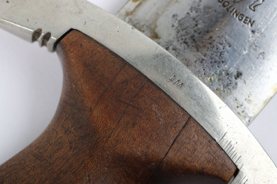 Third Reich Erased Rohm Inscription SA (Sturmabteilung) Dagger by EP&S with Replaced Dedication to Reverse - 35