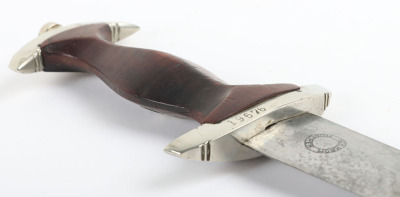 Third Reich SA (Sturmabteilung) Dress Dagger by Very Rare Maker Heinrich Krom, M&uuml;nchen - 12