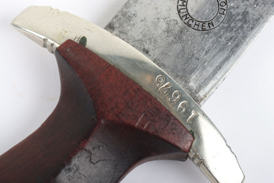 Third Reich SA (Sturmabteilung) Dress Dagger by Very Rare Maker Heinrich Krom, M&uuml;nchen - 34