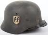 Waffen-SS M-40 Single Decal Steel Combat Helmet