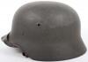 Waffen-SS M-40 Single Decal Steel Combat Helmet - 5