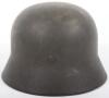 Waffen-SS M-40 Single Decal Steel Combat Helmet - 6