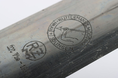 Third Reich Transitional SA (Sturmabteilung) Dress Dagger by Klitermann & Moog, Haan Solingen - 20