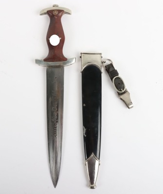 Third Reich NSKK Mans Dagger with Personal Dedication to Blade by E Knecht & Co, Solingen