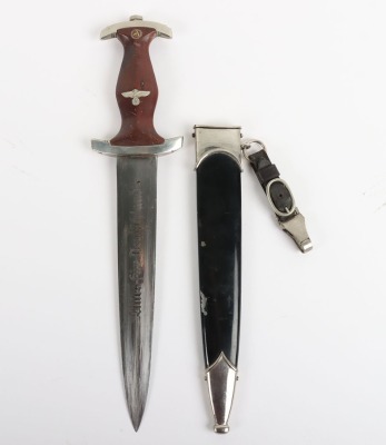 Third Reich NSKK Mans Dagger with Personal Dedication to Blade by E Knecht & Co, Solingen - 2