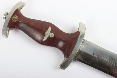 Third Reich NSKK Mans Dagger with Personal Dedication to Blade by E Knecht & Co, Solingen - 12