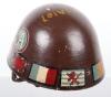 WW2 American War Art Czechoslovakian Vz-32 Steel Helmet - 3