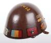 WW2 American War Art Czechoslovakian Vz-32 Steel Helmet - 4