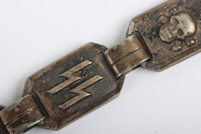 Third Reich SS (Schutzstaffel) Officers Chained Dress Dagger with Dedication to the Blade - 35