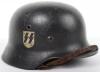 German Waffen-SS Double Decal Steel Combat Helmet