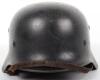 German Waffen-SS Double Decal Steel Combat Helmet - 4
