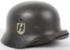 Waffen-SS Single Decal Steel Combat Helmet