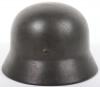 Waffen-SS Single Decal Steel Combat Helmet - 6