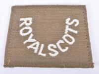 WW1 Royal Scots Slip-on Shoulder Title