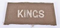 WW1 Kings Liverpool Regiment Slip-on Shoulder Title