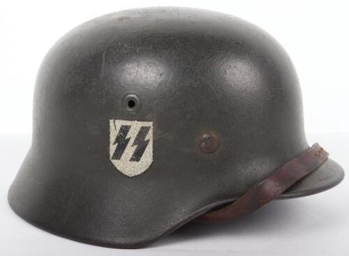 Waffen-SS Single Decal Steel Combat Helmet