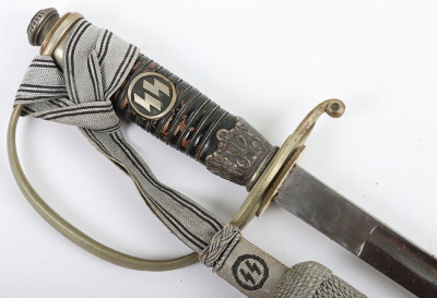 Third Reich SS (Schutzstaffel) Officers Sword Degen - 4