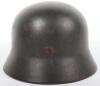 Waffen-SS Single Decal Steel Combat Helmet - 6