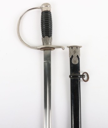 Third Reich SS (Schutzstaffel) NCO’s Sword Degen by Emil Voos, Solingen