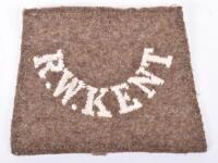 WW1 Royal West Kent Regiment Slip-on Shoulder Title