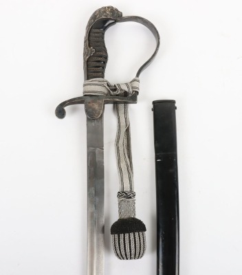 Third Reich SS (Schutzstaffel) Jawless Lion Head Officers Sword by Adolf Braun, Berlin - 2