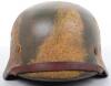 Waffen-SS Single Decal Camouflaged Steel Combat Helmet - 3