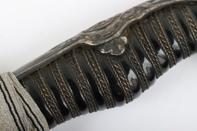 Third Reich SS (Schutzstaffel) Jawless Lion Head Officers Sword by Adolf Braun, Berlin - 14