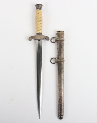 Rare WW2 German Army / 1st Pattern Railways Officers Dagger by Robert Klaas with Painted Black Grip - 3