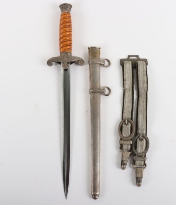 WW2 German Army Officers Dagger with Hanging Straps by Carl Eickhorn, Solingen - 2