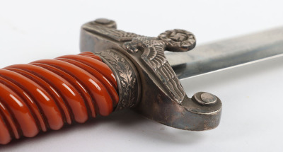 WW2 German Army Officers Dagger by Ernst Pack & Sohne with Personalised Initials to the Cross Guard - 9