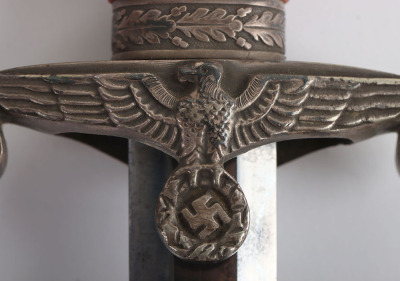 WW2 German Army Officers Dagger by Ernst Pack & Sohne with Personalised Initials to the Cross Guard - 13