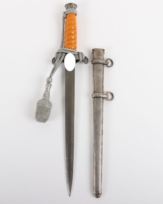 WW2 German Army Officers Dagger with Damascus Blade